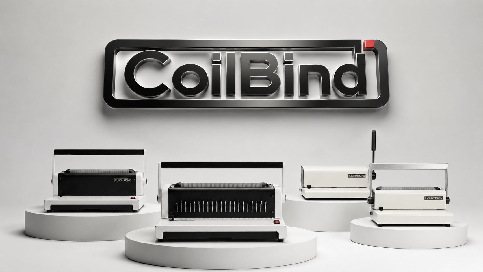 CoilBind S-12, S-15, S-20 and S-25A spiral coil binding machines