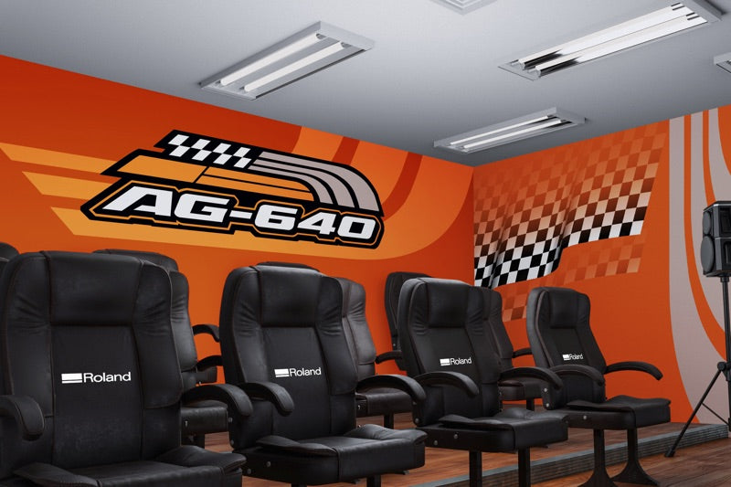 Interior wall decor printed with AG-640 latex ink