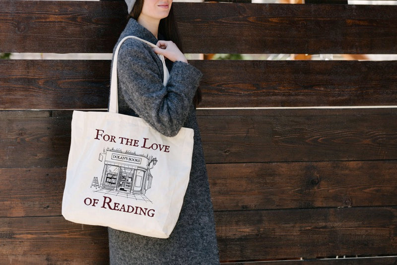 Canvas tote bag decorated with a BY2-20 direct-to-film heat transfer