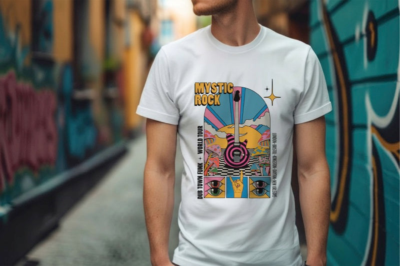 DTF transfer printed on a cotton T-shirt with the Roland VersaSTUDIO BY2-20