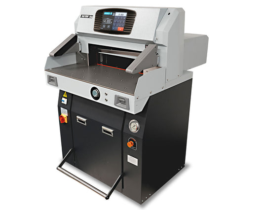 Boway Model 5910v9 Programmable Hydraulic Cutter, 23" Wide.