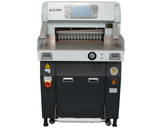 Boway Model 5910v9 Programmable Hydraulic Cutter, 23" Wide.