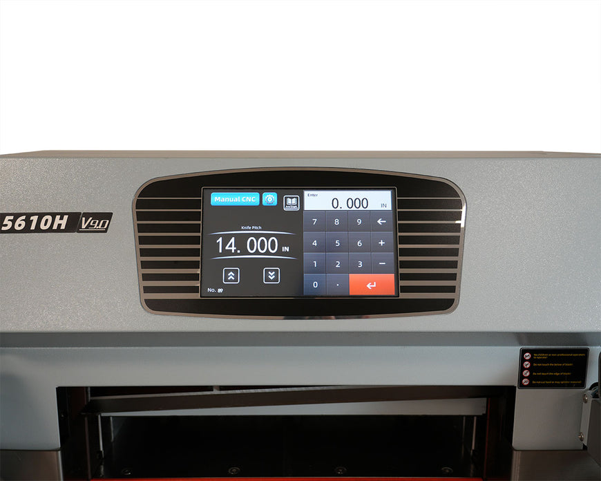 Boway Model 5610H Programmable Hydraulic Cutter, 22" Wide.