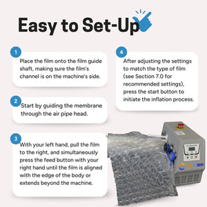 Air Cushion Machine D-60 Set-Up Guide