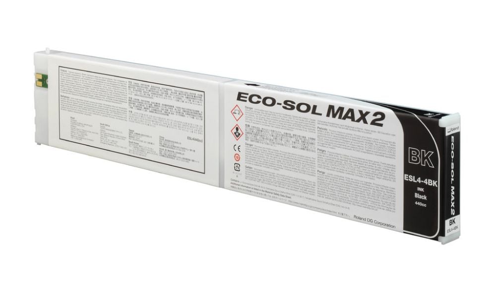 Roland Eco-Sol MAX 2 ESL4 ink, black, 440 ml cartridge