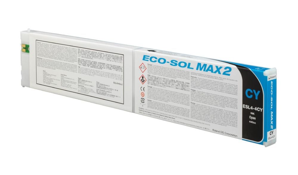 Roland Eco-Sol MAX 2 ESL4 ink, cyan, 440 ml cartridge