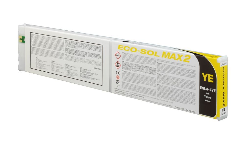 Roland Eco-Sol MAX 2 ESL4 ink, yellow, 440 ml cartridge