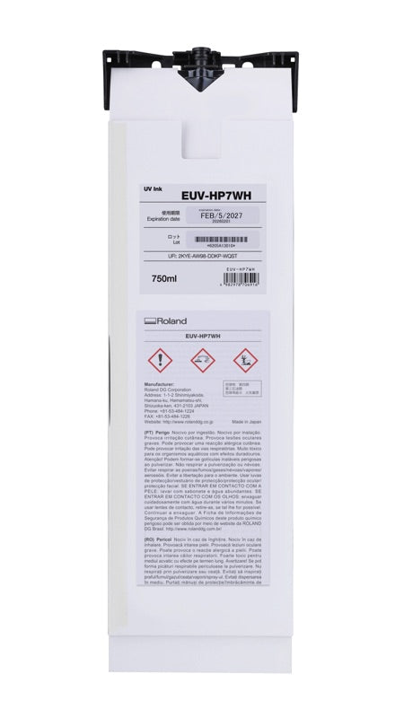 Roland EUV-H ink, white 750 ml pouch