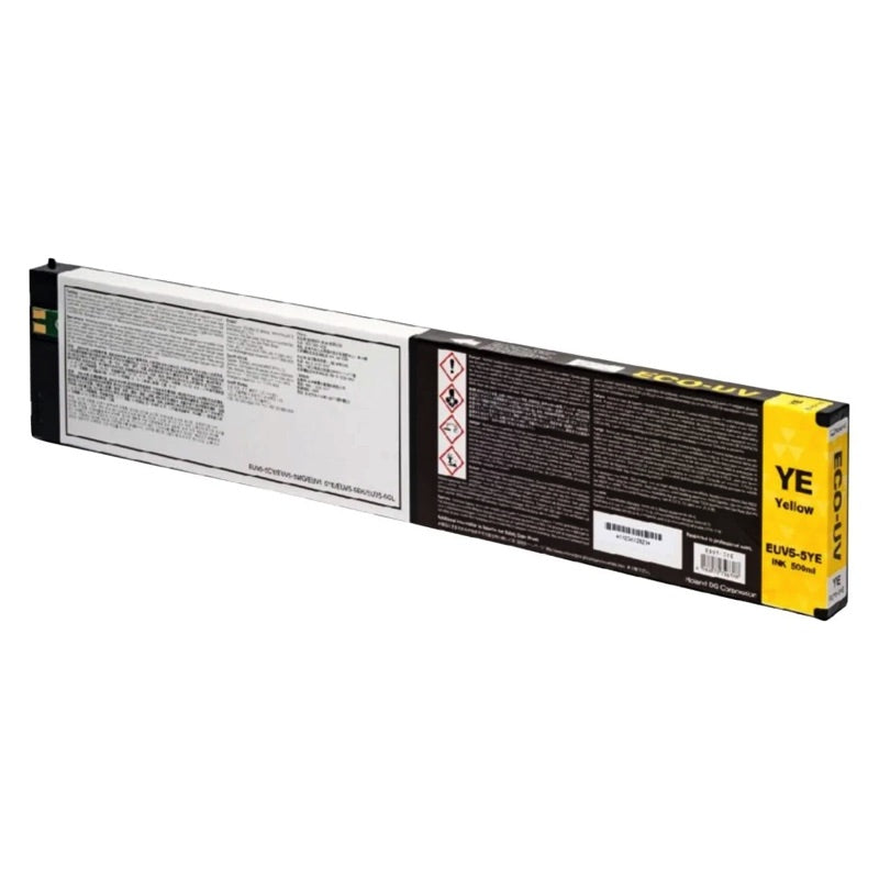 Roland ECO-UV5 ink, yellow, 500 ml cartridge