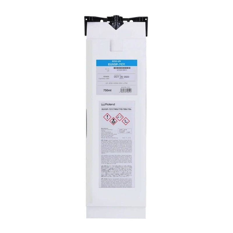 Roland ECO-UV5 ink, cyan, 750 ml pouch