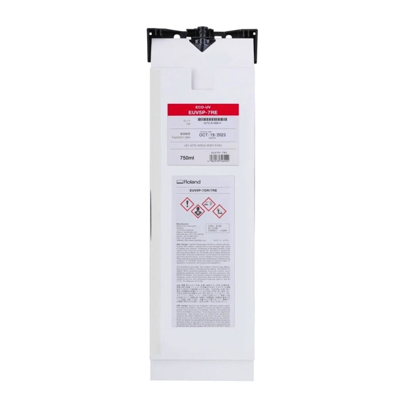 Roland ECO-UV5 ink, red, 750 ml pouch
