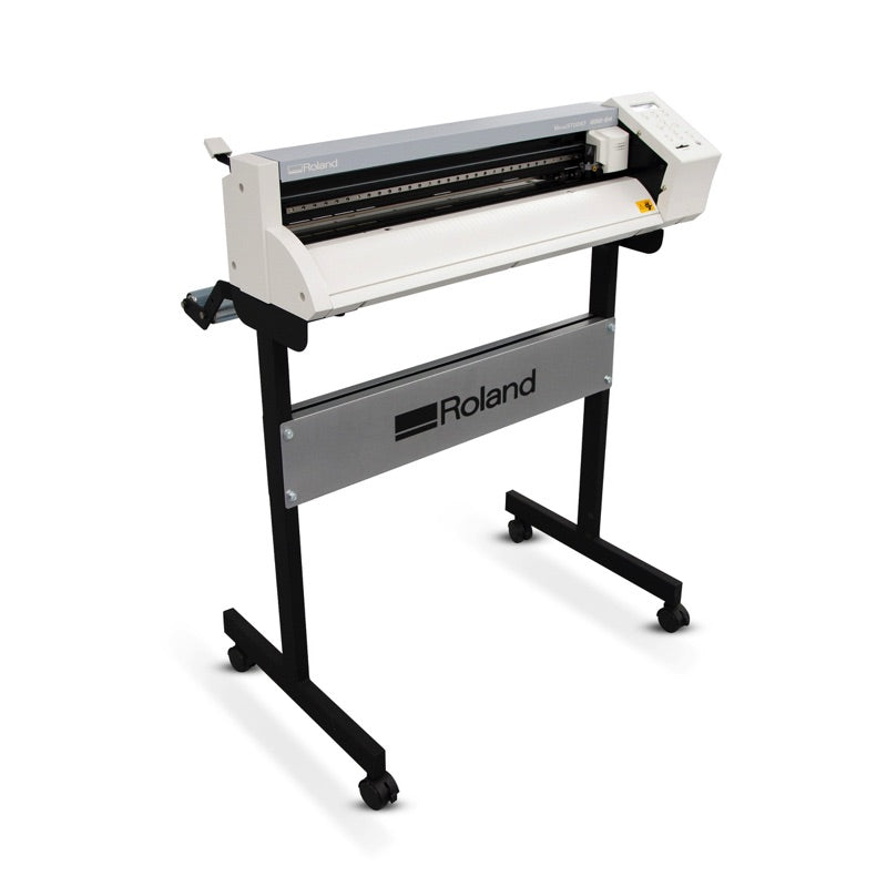 Roland GS2-24 vinyl cutter on the included GXS-24 stand, right view