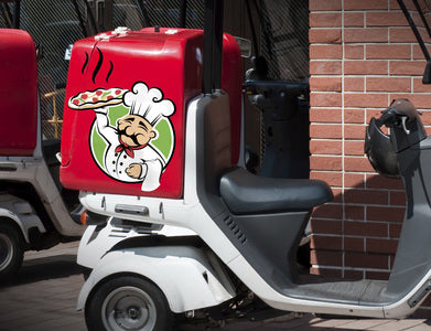 Delivery vehicle graphics cut on a Roland GS2-24