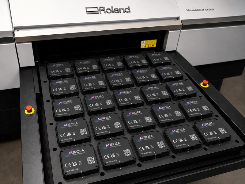 Membrane keypad control unit printed on the IO-300 vacuum table