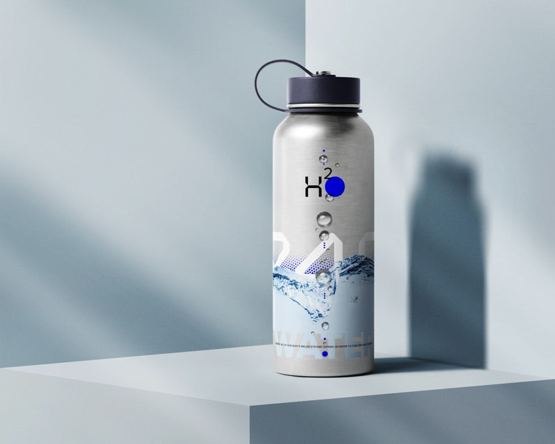 Drinks bottle printed on the MO Series with the rotary rack