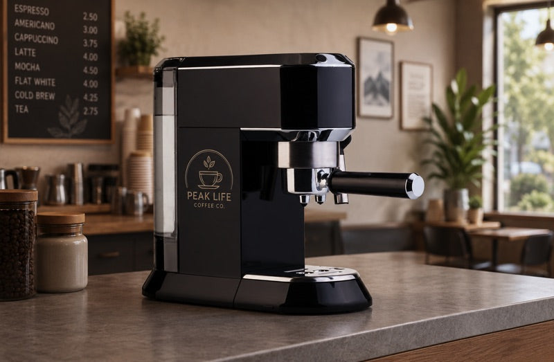 Coffee machine housing printed with the MO Series