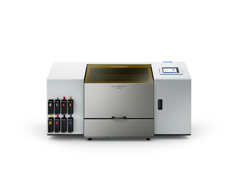 Roland VersaOBJECT MO-180 UV flatbed printer, front view