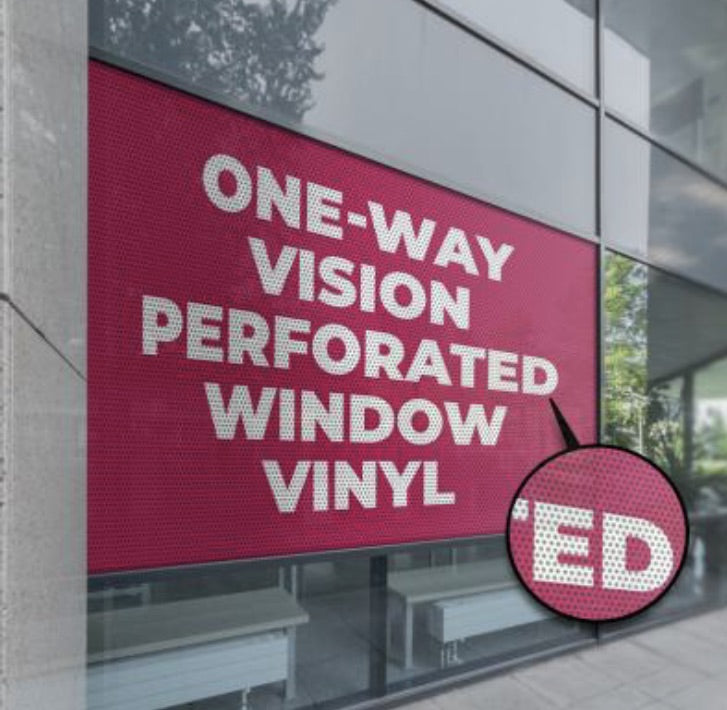 One-Way Perforated Vinyl Privacy Window