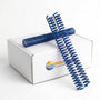 Royal blue plastic binding coils, 4:1 pitch, 12-inch — box of 100 | PrintFinish