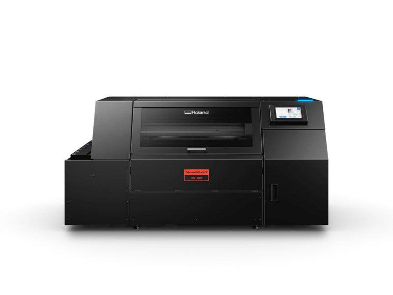 Roland RC-300 Series cylindrical printer, front elevation
