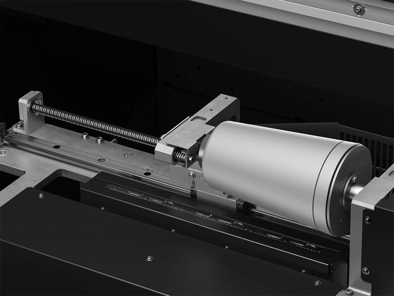 Tumbler gripped by the RC-300 motor-controlled rotation attachment