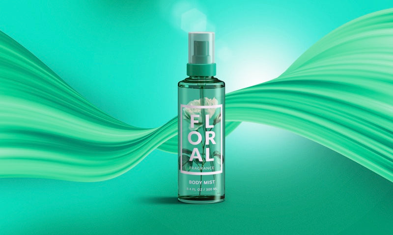 Fragrance bottle printed with the RC-300c