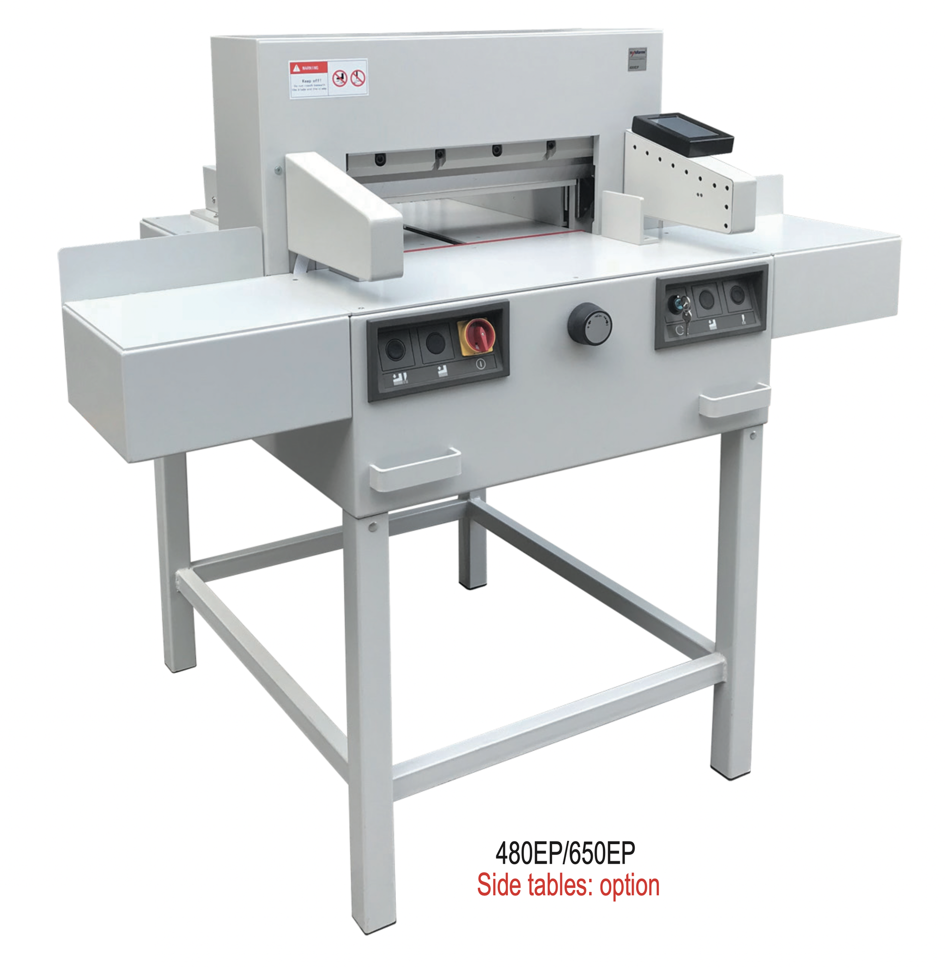 Sysform 480EP Electric Programmable Paper Cutter with Optional Side Tables