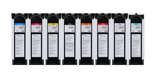Roland TA2 latex ink, full eight-channel set in 750 ml pouches