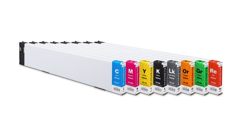 Roland TrueVIS Pro TH ink, full eight-colour set in 500 ml pouches