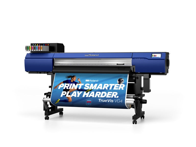 Roland VG4-540 print and cut machine, left three-quarter view
