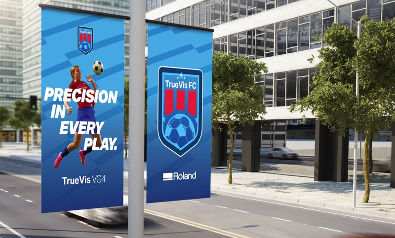 Outdoor banners printed on the Roland VG4 Series