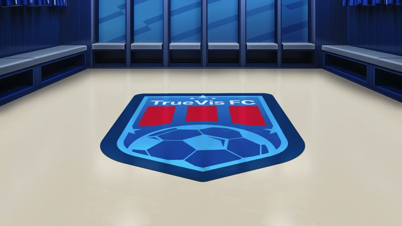 Floor graphic printed and cut on the VG4 Series