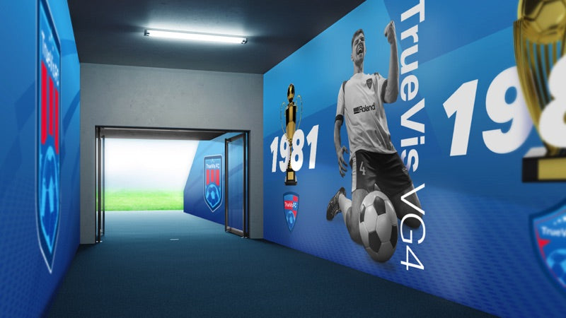 Interior wall graphic produced on the VG4 Series