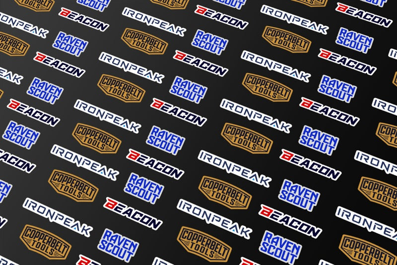 Perforated sticker sheet cut on the XG-640