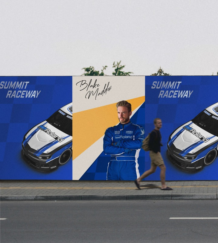 Wall poster campaign printed on the Roland XG-640