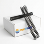 Black plastic binding coils, 4:1 pitch, 12-inch — box of 100 | PrintFinish