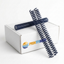 Navy blue plastic binding coils, 4:1 pitch, 12-inch — box of 100 | PrintFinish