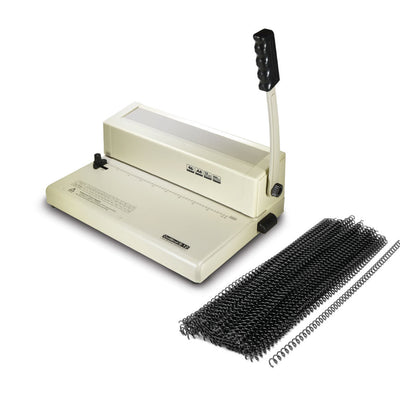 S12 Spiral Coil Binding Machine - Free box of plastic coils 6mm