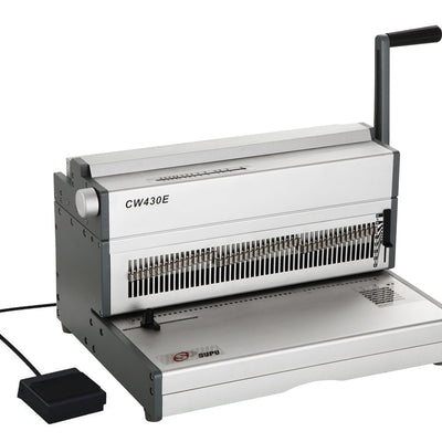Supu CW430E Electric Wire-o Punching machine with Manual Closer